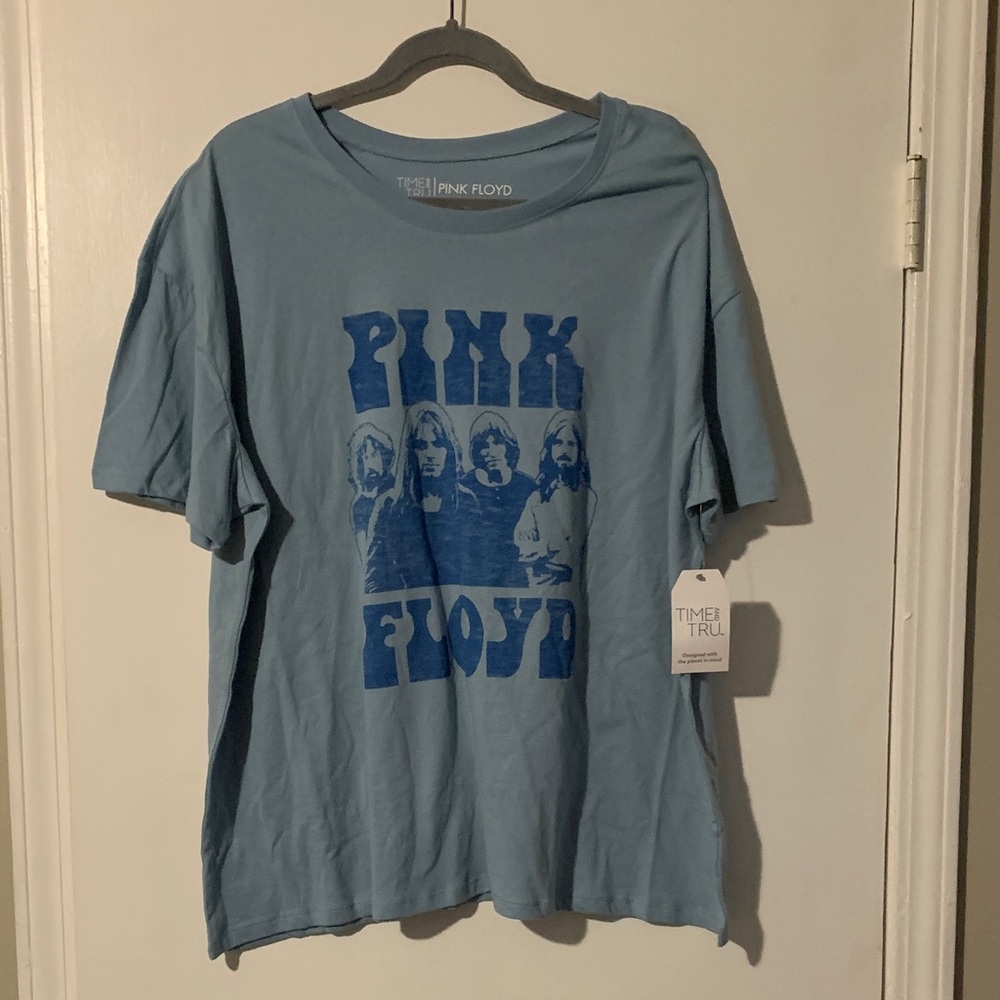 Time and Tru 
Light Blue Pink Floyd T-Shirt